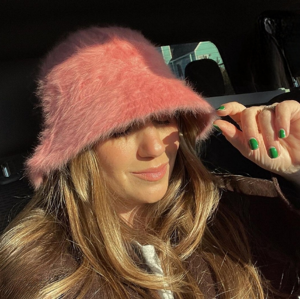 Pink Fuzzy Bucket Hat - Picture 1 of 2
